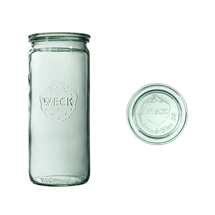 Słoik Zylinder 975/1040 ml z pokrywą - op. 6 szt