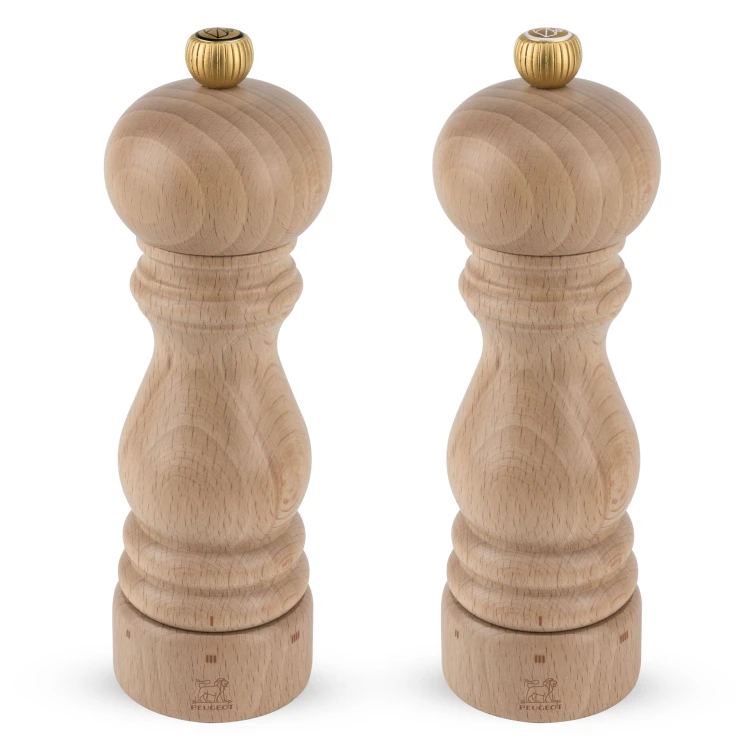 PARIS Zestaw młynków sól + pieprz 18 cm, naturalny
