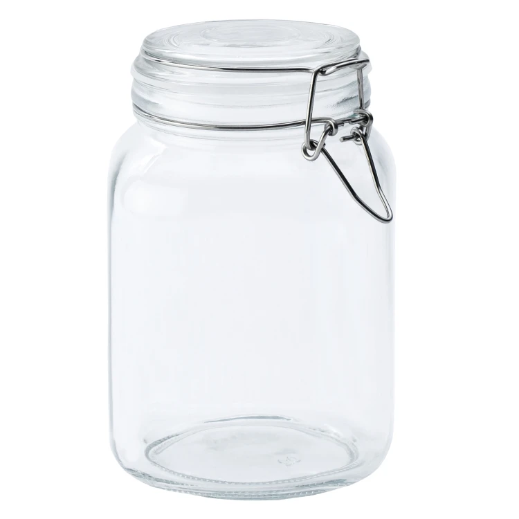 Słoik z klamrą, 1,5 l, 4 szt.