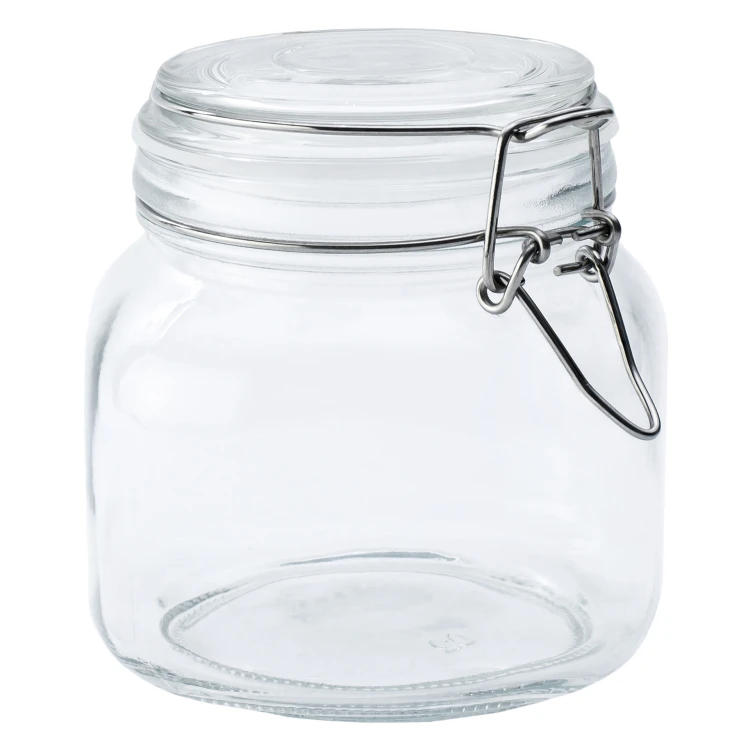 Słoik 750 ml, z klamrą, 4 szt.