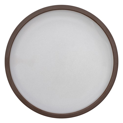 Talerz płaski, 20 cm, brązowo-biały, Choco