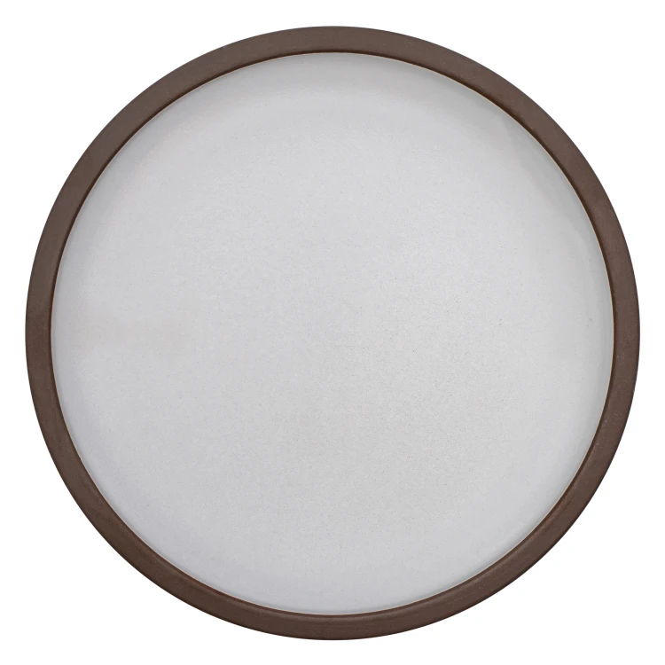 Talerz płaski, 20 cm, brązowo-biały, Choco