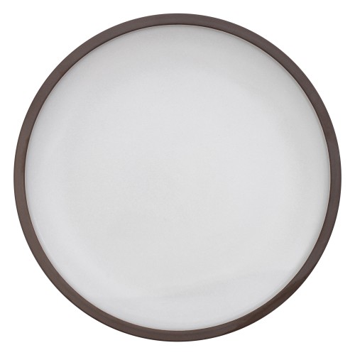 Talerz płaski, 29 cm, brązowo-biały, Choco