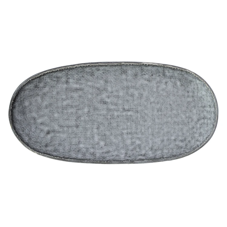 Półmisek owalny, 18,2x13,6 cm, szary, Len