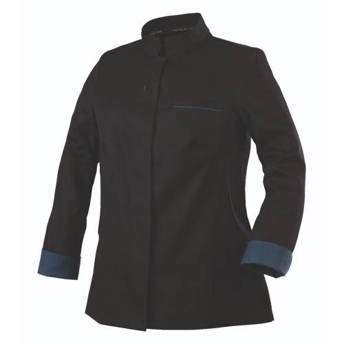 Bluza kucharska, dł. rękaw, czarna, XXL, Escale