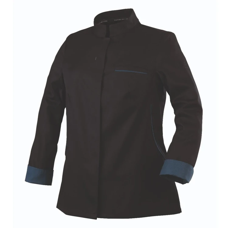 Bluza kucharska, dł. rękaw, czarna, L, Escale