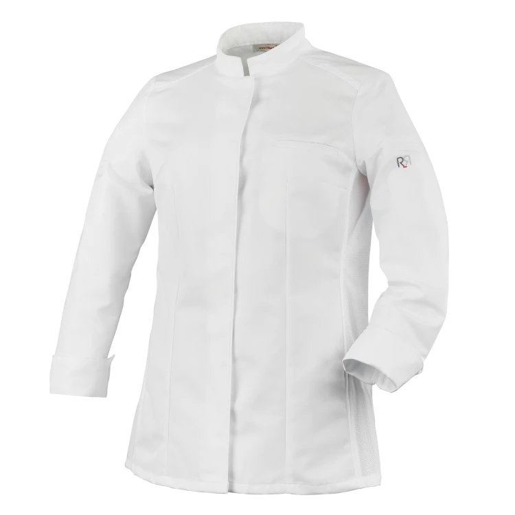 Bluza kucharska, dł. rękaw, biała, XL, Elbax