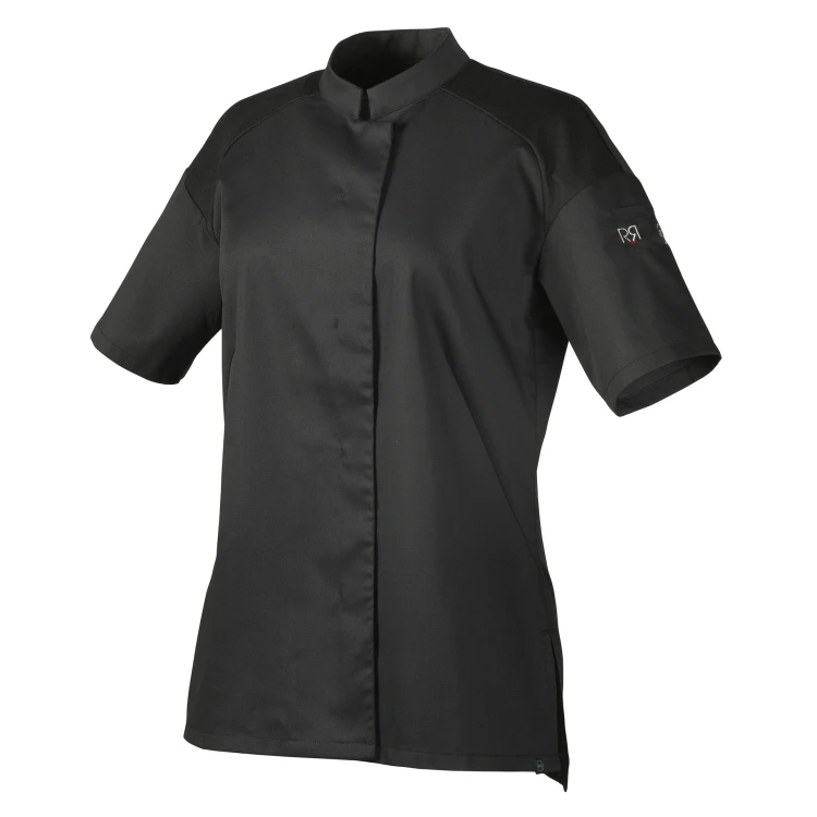 Bluza kucharska, kr. rękaw, czarna, XXL, Cadix