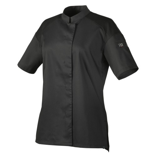 Bluza kucharska, kr. rękaw, czarna, XS, Cadix
