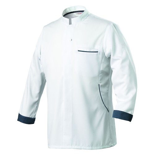Bluza kucharska, dł. rękaw, biała, XL, Dunes