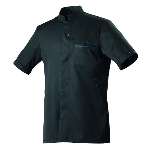 Bluza kucharska, dł. rękaw, czarna, XXL, Dunes