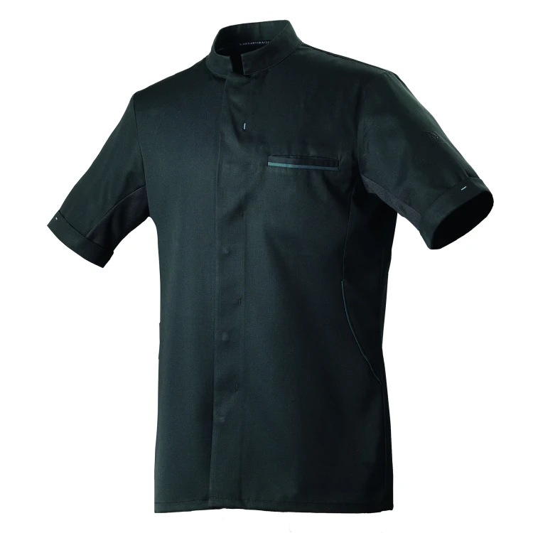 Bluza kucharska, dł. rękaw, czarna, XL, Dunes