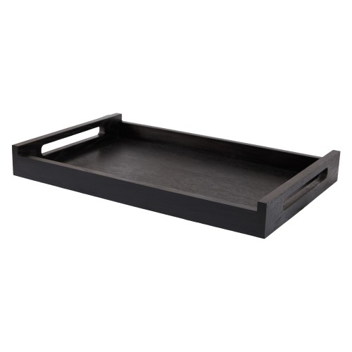 Taca 60x40x6,5 cm, kelnerska, czarna, Stratos