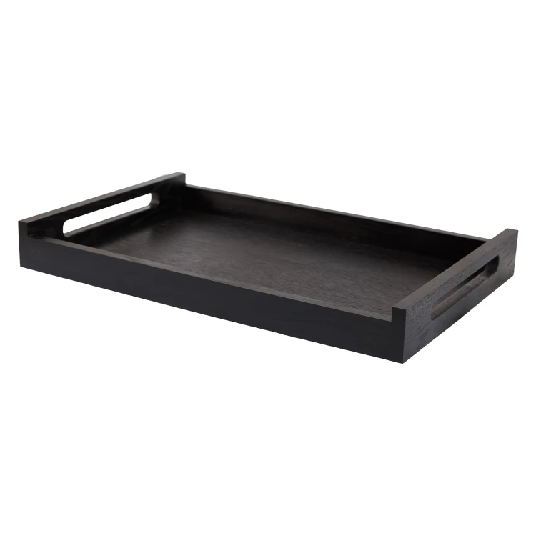Taca 60x40x6,5 cm, kelnerska, czarna, Stratos