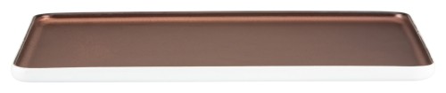ETER talerz prostokątny 34x24 cm, postarzana miedź