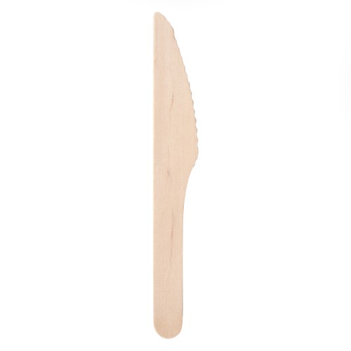 Nóż drewniany, 16,5 cm, jednorazowy, 100 szt.