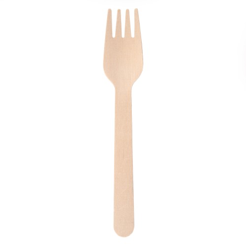 Widelec jednorazowy, 16 cm, bambusowy, 100 szt.