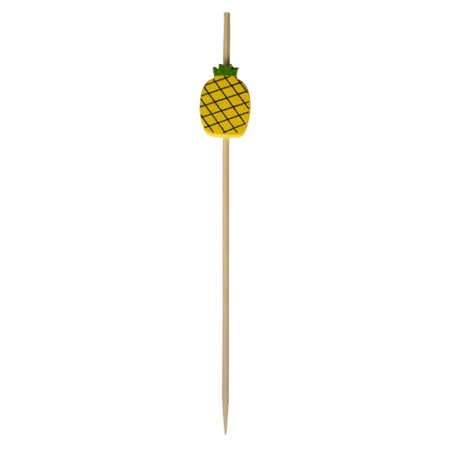 Patyczki bambusowe, 12 cm, ananas, 100 szt.
