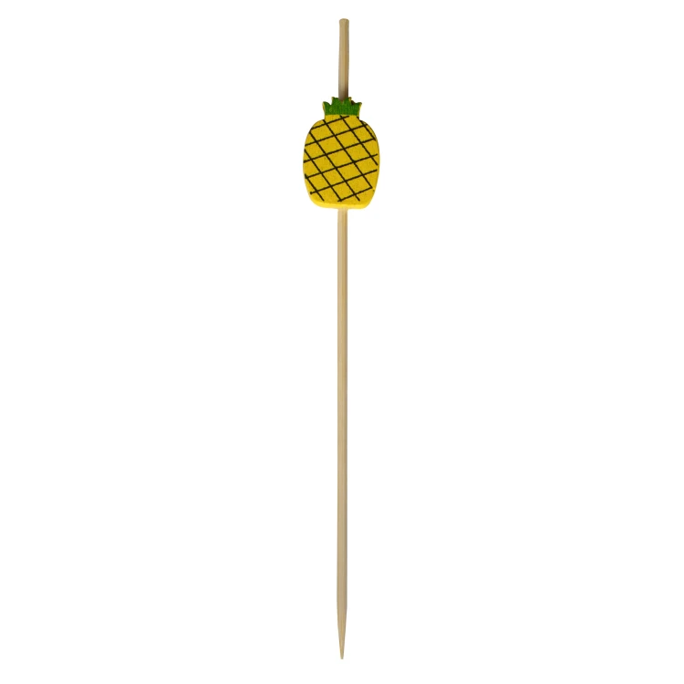 Patyczki bambusowe, 12 cm, ananas, 100 szt.