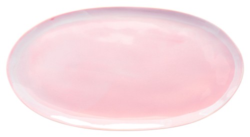 ETER Talerz płaski 43x22,5 cm, pudrowy róż