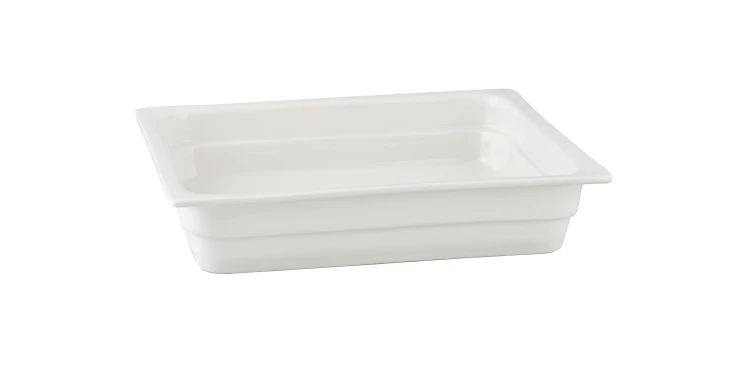 Naczynie GN 2/3-022, porcelana, białe, Buffet