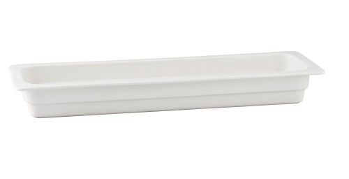 Naczynie GN 2/4-022, porcelana, białe, Buffet