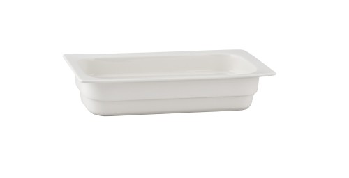 Naczynie GN 1/3-022, porcelana, białe, Buffet