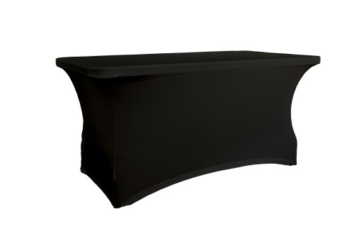 Stół prostokątny dł. 152,4 cm z czarnym pokrowcem