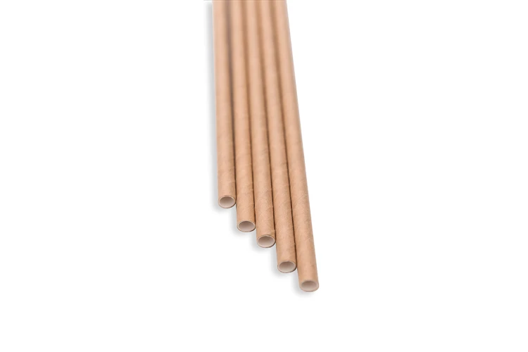 Słomki, 8x210 mm, natural 100 szt.