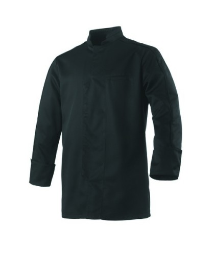 Bluza kucharska, dł. rękaw, czarna, S, Bergame