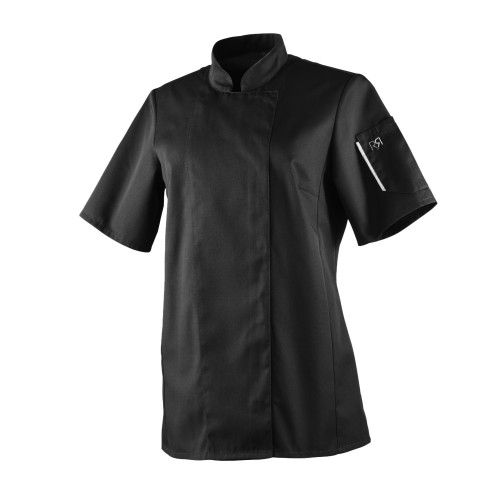 Bluza kucharska, kr. ręk., czarna, L, Unera
