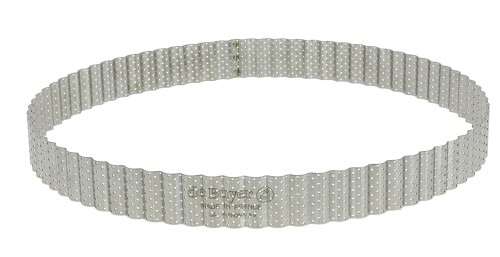 Rant cukierniczy, perforowany, falowany, 28 cm