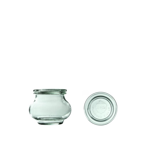Słoik 190/220 ml, z pokrywką, Deco, 12 szt.