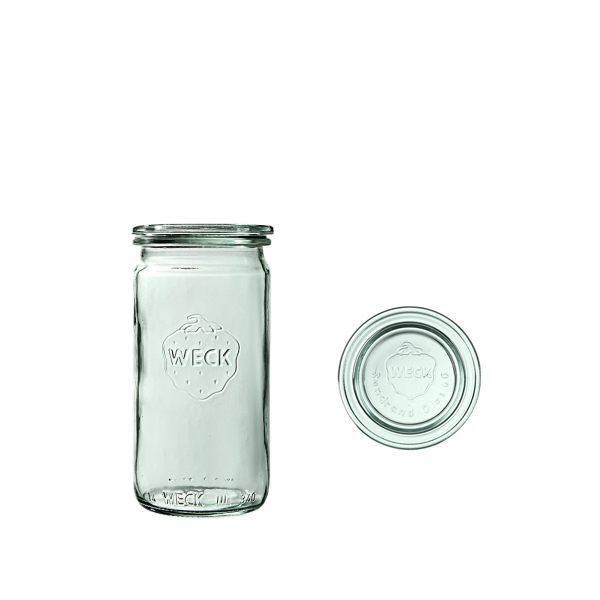 Słoik cylindry., 340 ml, pokrywka, Zylinder, 6szt.