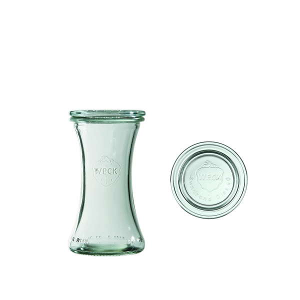 Słoik 160/200 ml, z pokrywką, Deli, 6 szt.