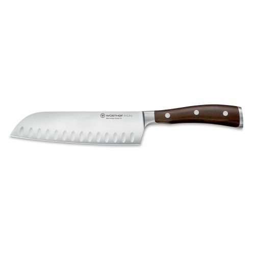 Nóż Santoku, 17 cm, szlif kulowy, Ikon