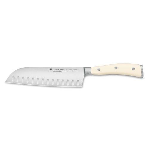 Nóż Santoku, 17 cm, szlif kul., Classic Ikon Creme