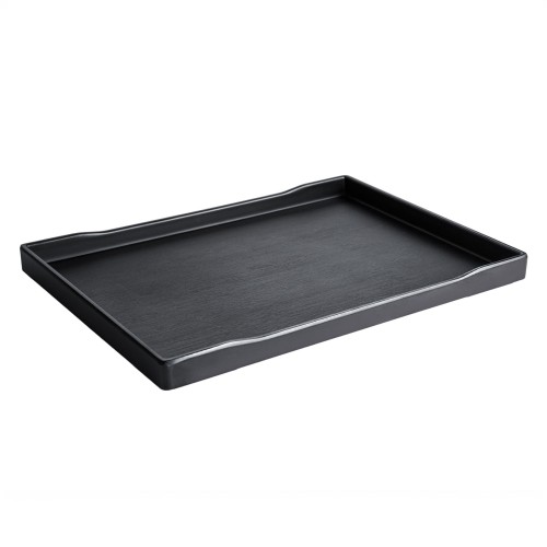Taca 30x22x2,3 cm, melamina, czarna