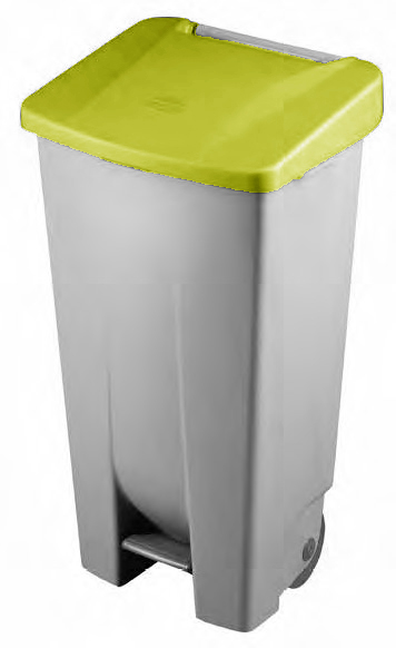 Pokrywka pełna do kosza DE-23400, żółta
