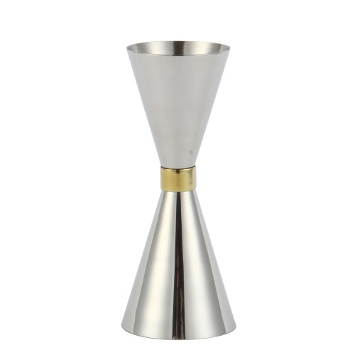 Miarka barmańska Mr Slim, 25-50 ml, srebrna