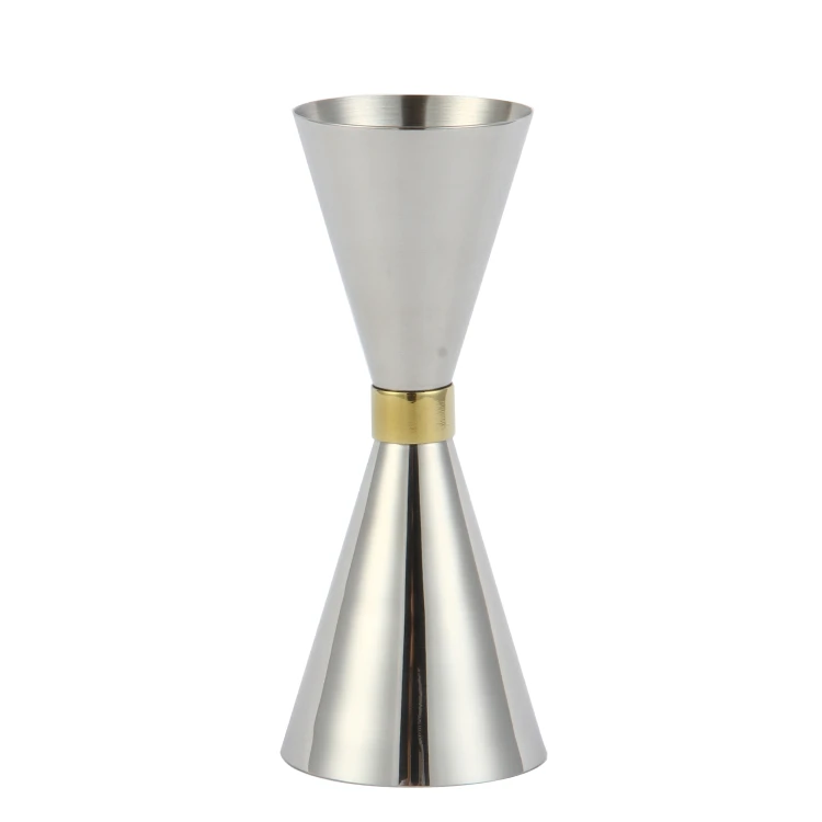 Miarka barmańska Mr Slim, 25-50 ml, srebrna