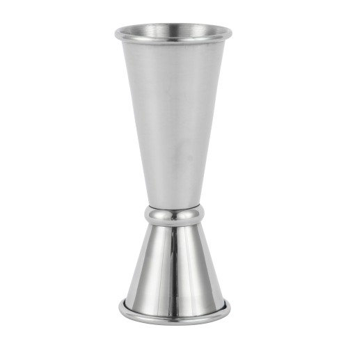 Miarka barmańska, japońska, 25-50 ml, srebrna