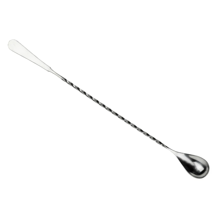Łyżka barmańska, 30 cm, z mieszadłem