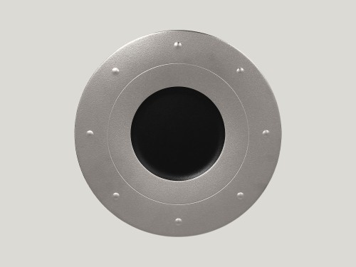 Metalfussion talerz płaski zdobiony srebrny 31 cm