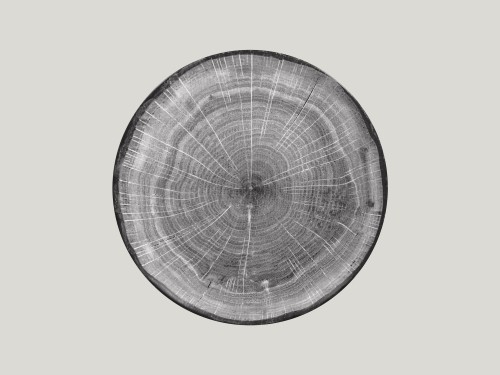 Talerz płaski, 29 cm, szary, Woodart