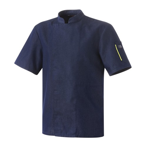 Bluza kucharska, kr. ręk., jeans, XS, Nero