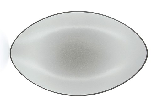 Talerz owalny, 35x22,3 cm, czarno-szary, Equinoxe
