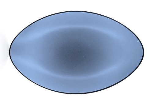 Talerz owalny, 35x22,3 cm, czarno-niebi., Equinoxe