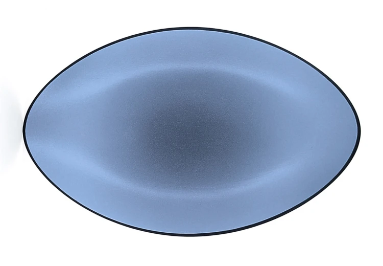 Talerz owalny, 35x22,3 cm, czarno-niebi., Equinoxe