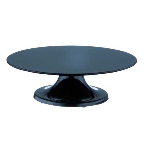 Patera na nóżce do ciasta, 32 cm, czarna